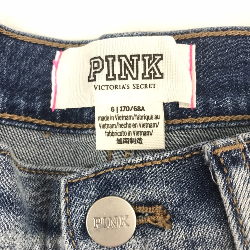 ❤️ Victoria’s Secret Pink Jean Shorts  VS PINK 6 - Picture 2 of 7